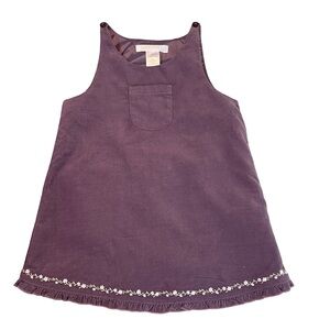 NWT Janie and Jack Enchanted Garden Purple Corduroy Jumper 6-12 months